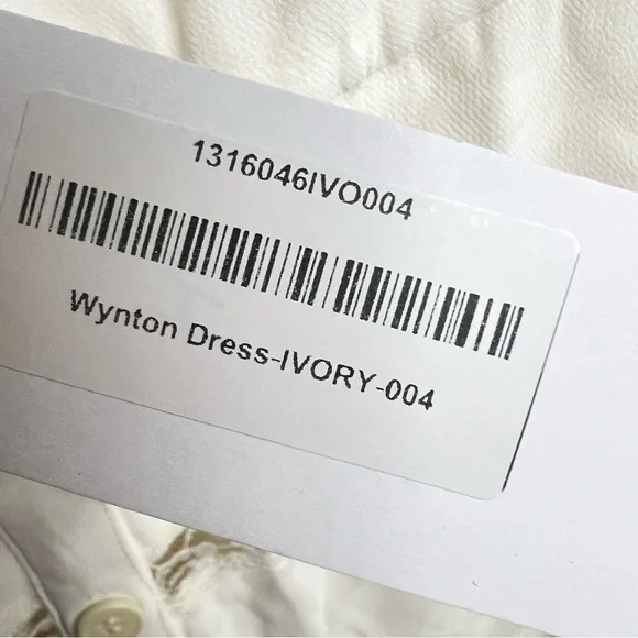 New Reformation Wynton Lace Midi Dress in Ivory - Picture 8 of 10